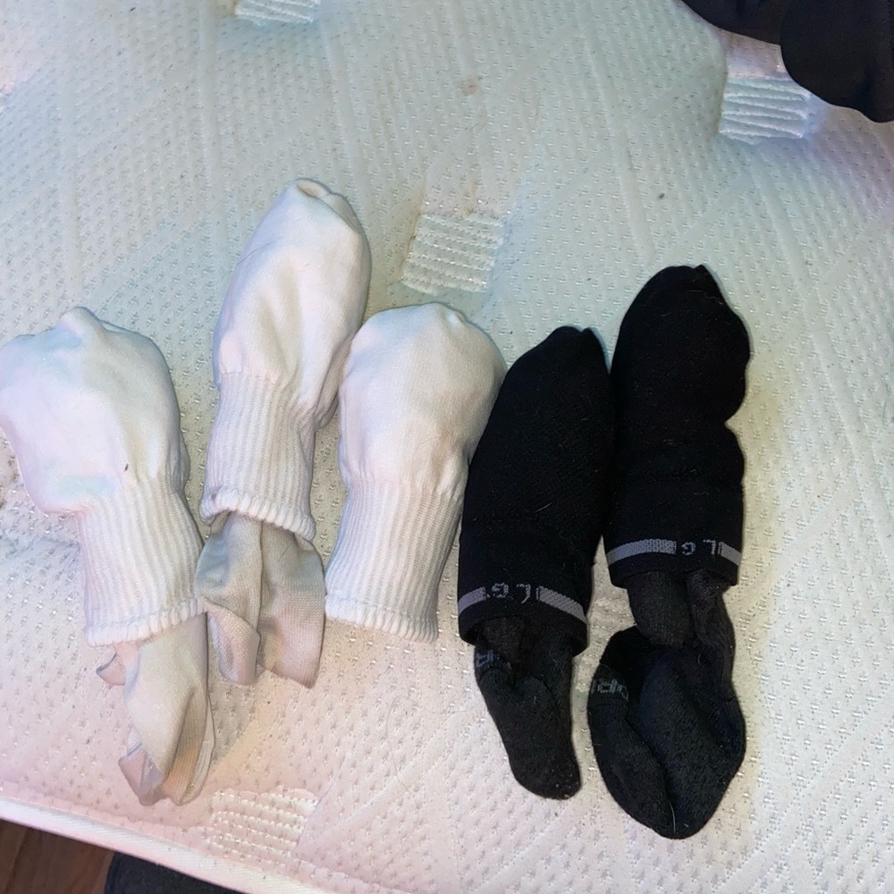 Black and white softball socks